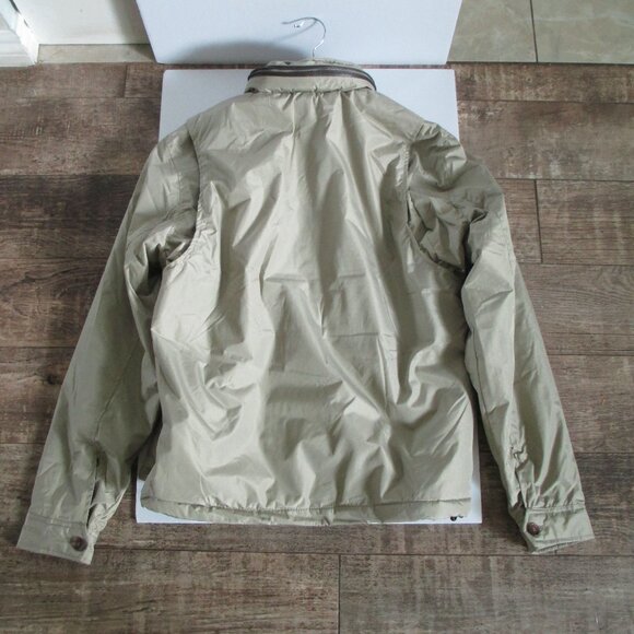 US Polo ASSN Size M Men Jacket Tan Beige Full Zip Lined Rain Coat Windbreaker - Picture 11 of 12